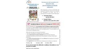Inscriptions Brocante 2023